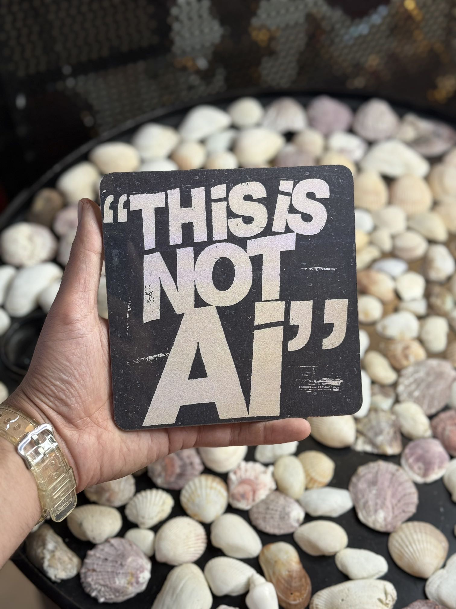 تابلو طرح **This Is Not AI**